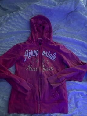 Aeropostale Pink Zip-Up Hoodie Jacket